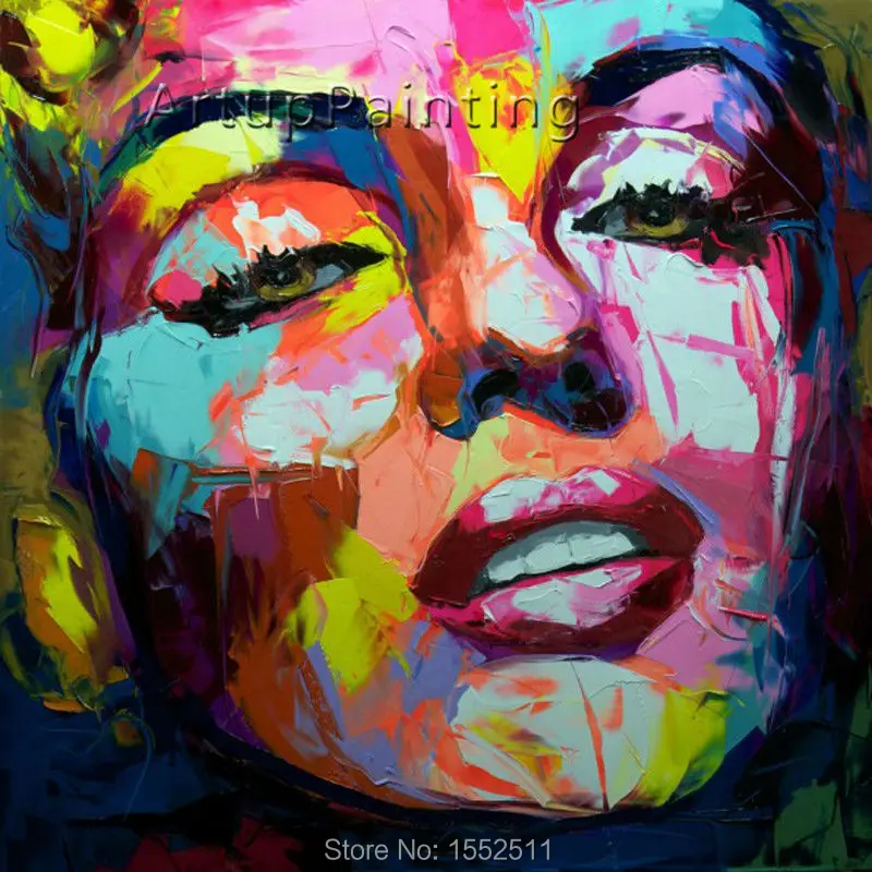 Palette Knife Painting Portrait Palette Knife Face Oil Painting Impasto Figure On Canvas Hand