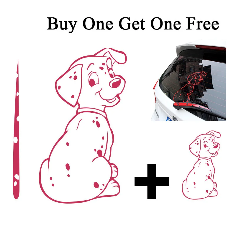 

Car Stickers Cartoon Funny Dog Moving Tail Sticker Reflective Car Styling Rear Window Wiper Decals Rear Windshield Decor Sticker