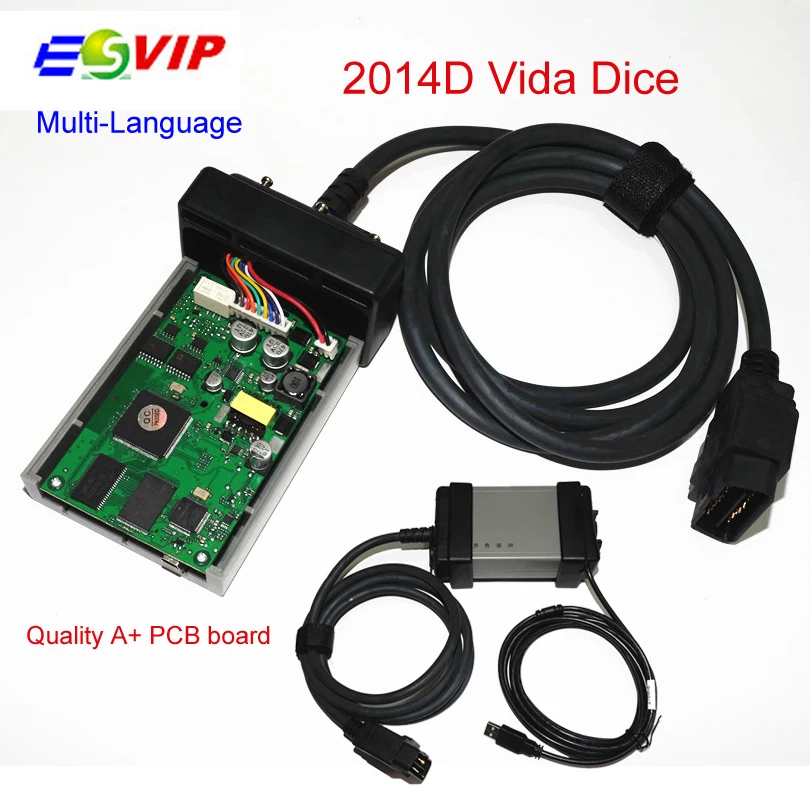 

3pcs/DHL free High Quality Diagnostic tool 2014D Multi-language Vida Dice For Professional Diagnostic Scanner