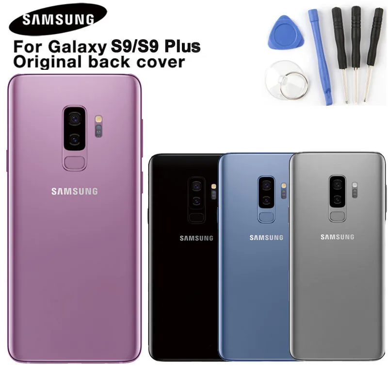 Задняя крышка samsung для samsung GALAXY S9 G9600 S9+ S9Plus S9 Plus G9650 чехол для телефона со стеклянным корпусом+ Инструменты