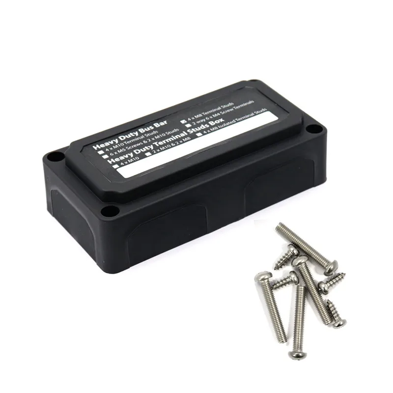 Heavy-Duty Module Design Bus Bar Box with 4 Terminal Studs9
