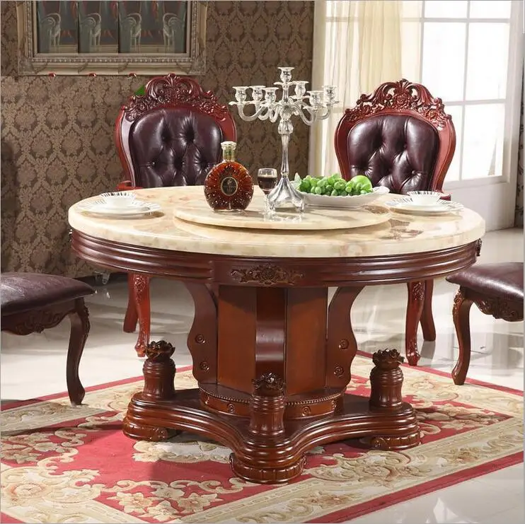 Modern Style Italian Dining Table, 100% Solid Wood Italy Style Luxury round Dining Table set o1102 Modern Style Italian Dining Table, 100% Solid Wood Italy Style Luxury round Dining Table set o1102