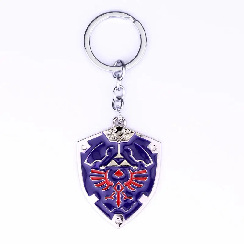 Silver and Antique Bronze Colors Zelda Keychain Hot Fashion Game The