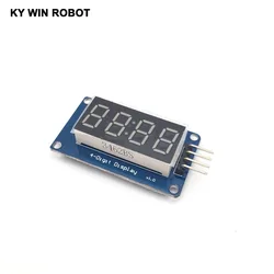 Módulo de exibição led tm1637, 7 segmentos, 0.36 Polegada, relógio, anodo digital, placa de driver serial para arduino, kit diy