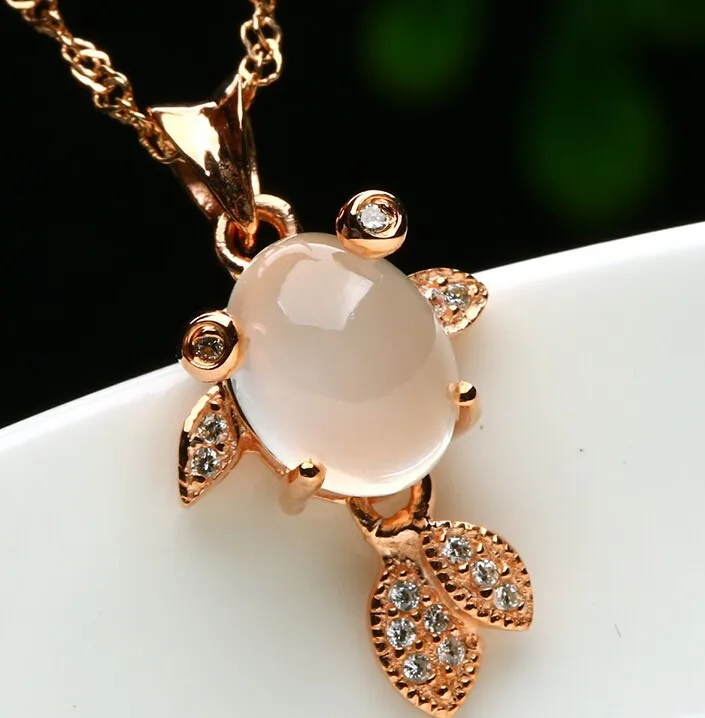 

New Pure 925 Sterling Silver Crystal Gold Fish Pendant With Certificate