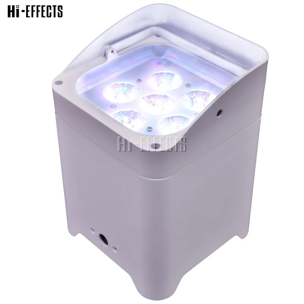 

2pcs/lot Wireless Battery Powered LED Par Light 6IN1 DMX&IRC&Wifi Phone App Control For Christmas Holiday Decoration