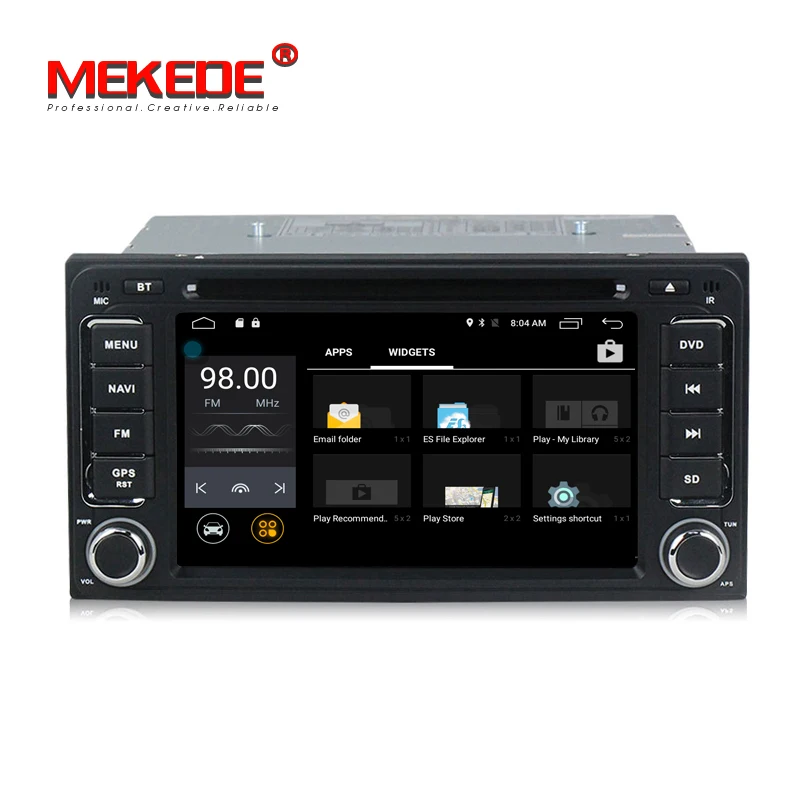 Бесплатная доставка 4 г android 7 1 ядра Универсальный dvd плеер для TOYOTA RAV4 Corolla Vios Hilux