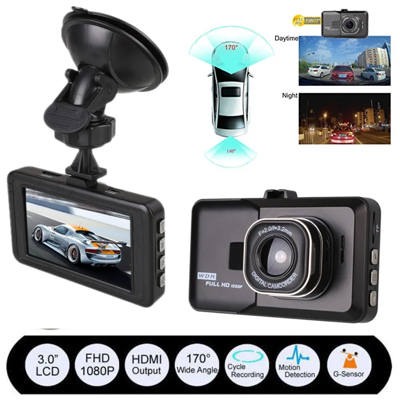 Vehemo New XGODY 3 Inch HD font b Car b font Vehicle font b DVR b