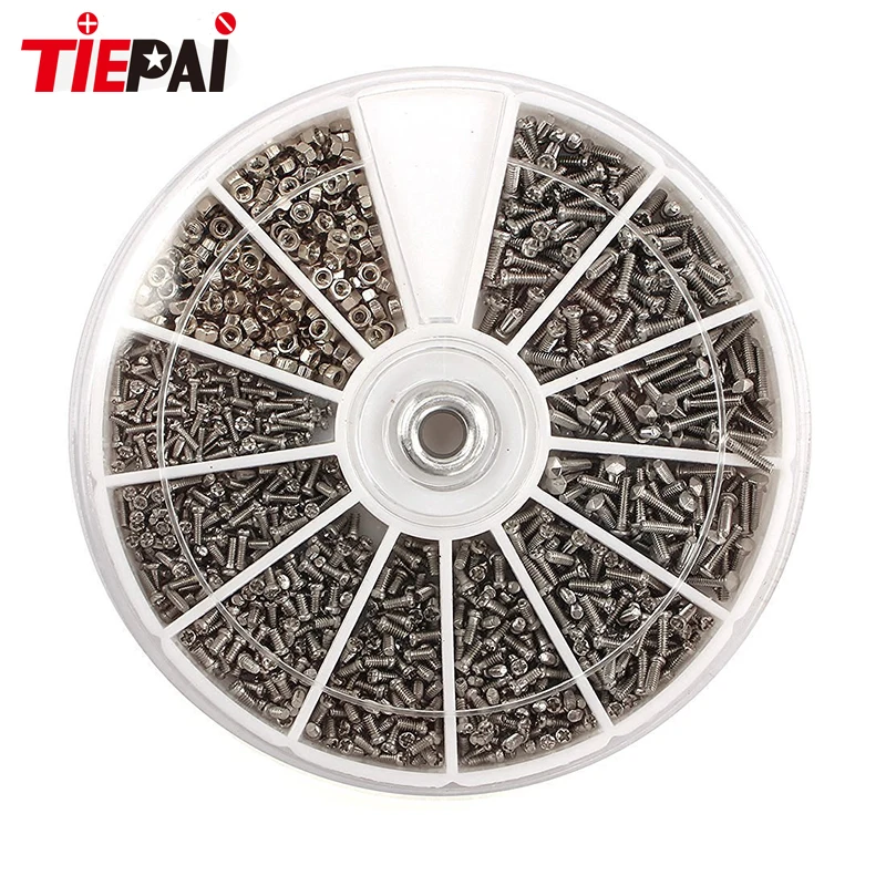 1000pcs set Micro Glasses Sunglass Watch Spectacles Phone Tablet Screws Nuts Screwdriver Repair Kits Box Hand Tool Set 14..