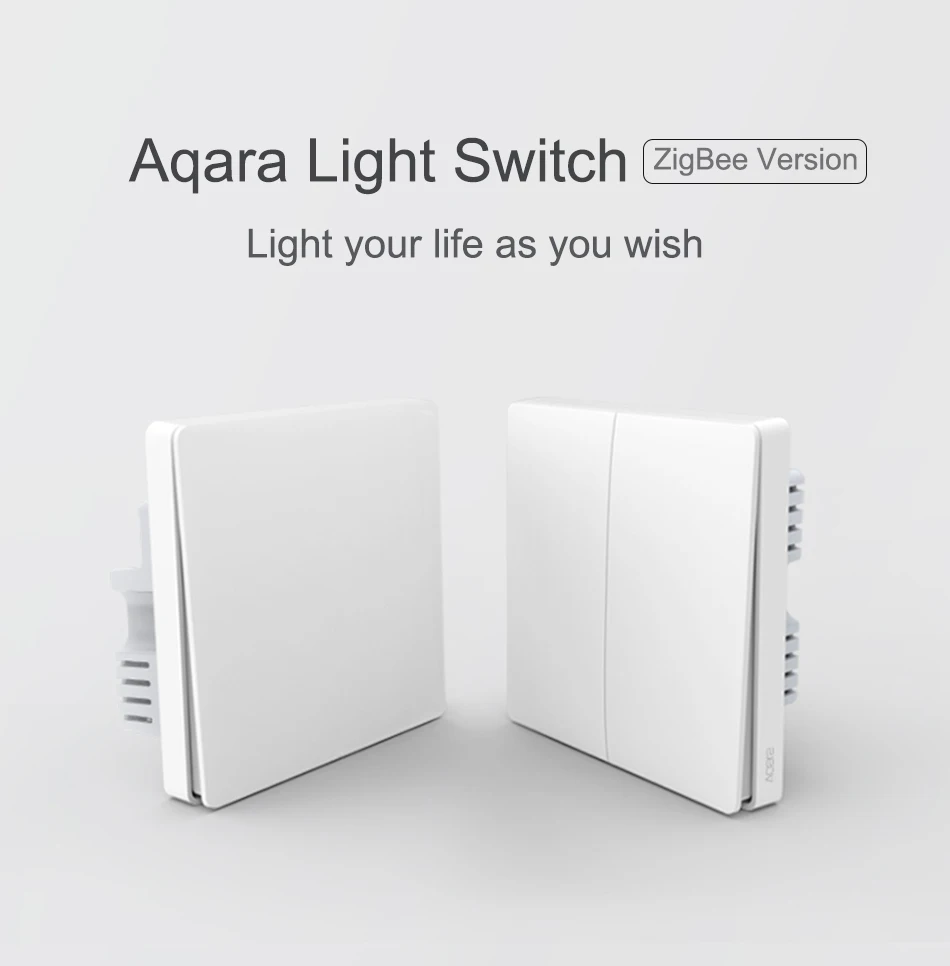 Aqara Mijia умный дом управление светом один огонь провода ZigBee беспроводной ключ настенный выключатель через приложение смартфона