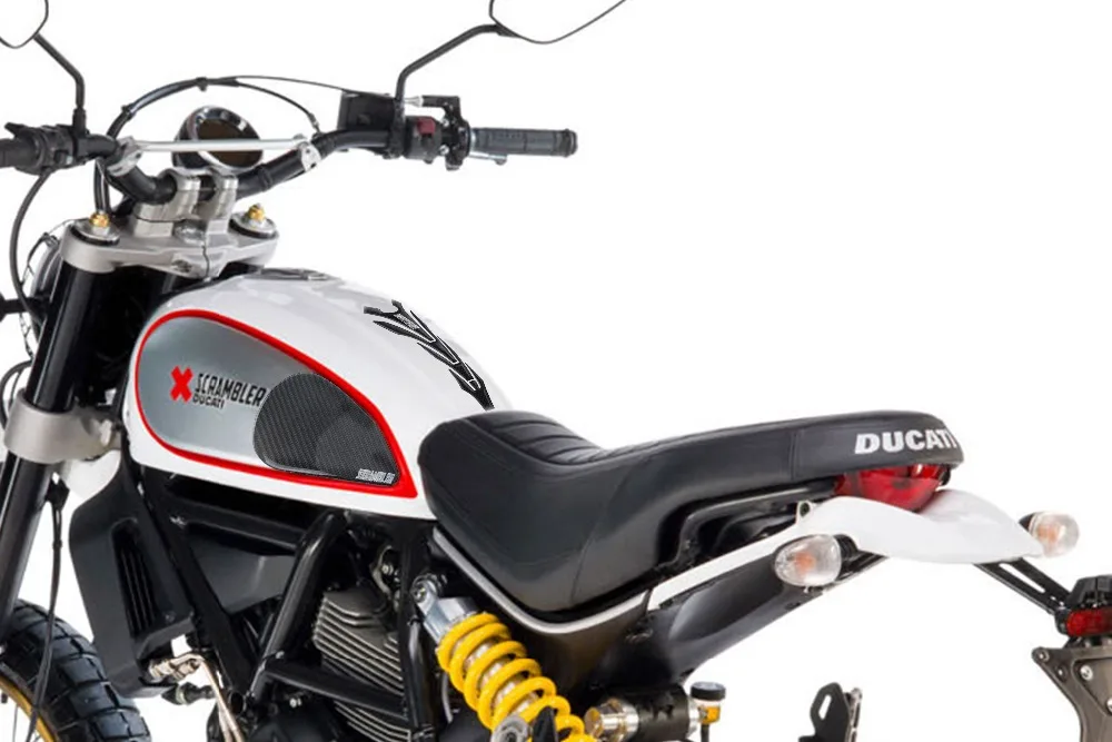 Kodaskin, Черный Танк Pad стикер наклейка эмблема Для Ducati Scrambler