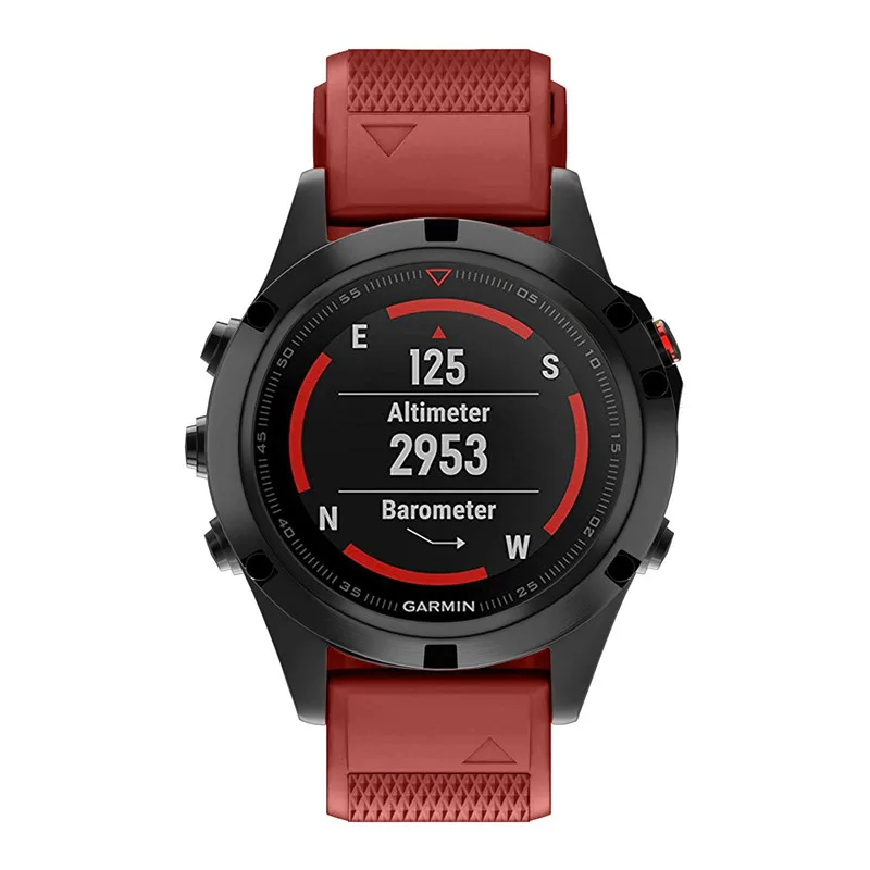 26 мм Quick Release Easy Fit силиконовый сменный ремешок для часов Garmin Fenix 5X/Fenix 5X Plus/Fenix 3 HR/Fenix 3/Tactix Bravo