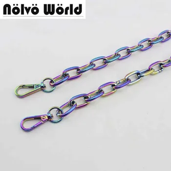 

60cm-130cm NEW fashion Rainbow Chain,BIG Chain For Shoulder Bags Handbag Handle DIY Iridescent Rainbow Chain for Bag Hardware