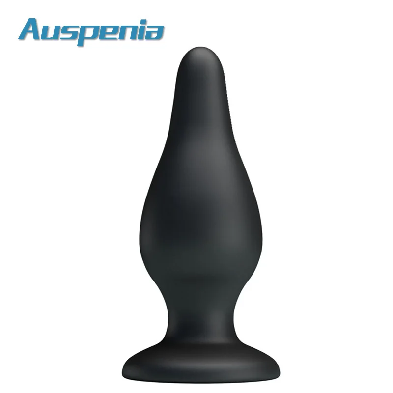 154*55mm Large Anal Plug Silicon Prostate Massager Butt With Suction Cup Adult Novelty Erotic Sex Toy Black |