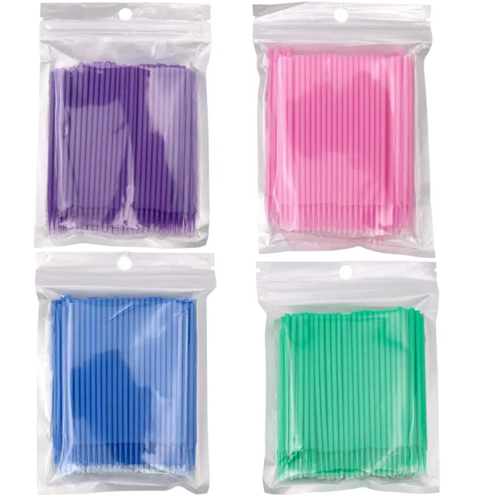 

500pcs/Lot Durable Micro Disposable Eyelash Extension Makeup Brushes Individual Applicators Mascara Removing Tools Swabs