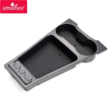 Smabee Автомобильный Центральный консольный ящик для хранения Toyota PRIUS 30 2012~ PRIUS30 интерьерные аксессуары коробка для хранения монет черный