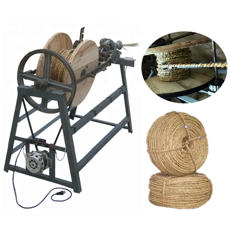 Low Price Straw Rope Spinning Making Machine Grass Rope Knitting Machine Food Processors
