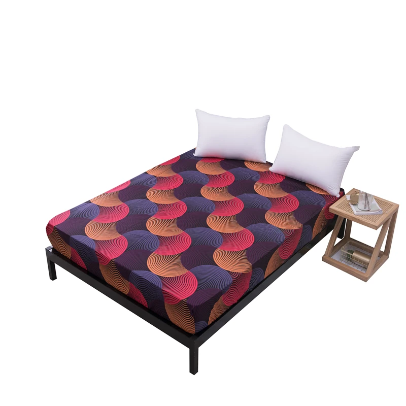  Dreamworld New Coming Waterproof Mattress Cover Printed Bed Linens Protector Fitted Sheet with Elas