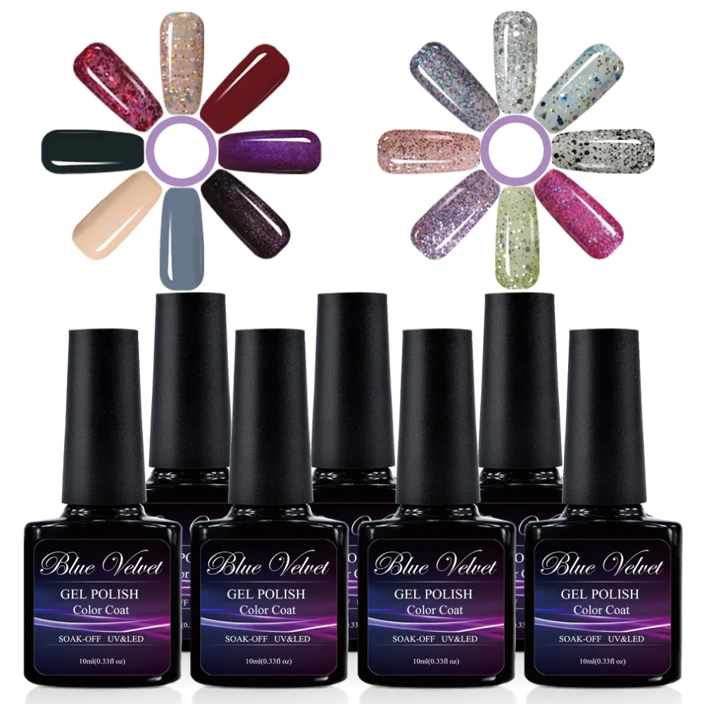 Blue Velvet Choose Any 200 Colors from 228 Colors 10ml Gel Polish Soak