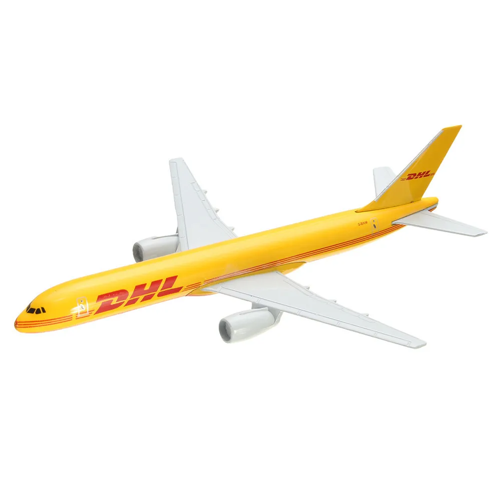 B757 DHL Kargo 16 см металлическая модель самолета Модель самолета строительные наборы игрушки для детей