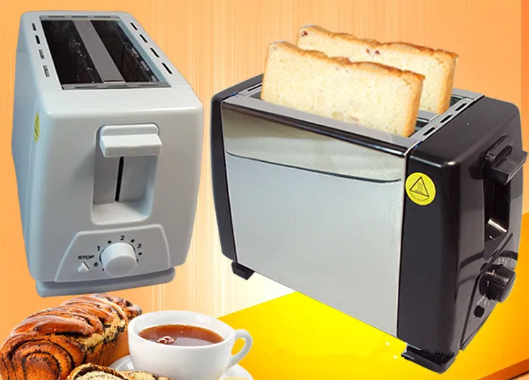 Express Free Shipping 1 PC Household Stainless Steel 2 Slices Toaster