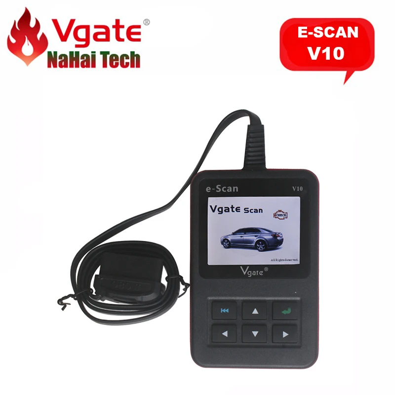 100 Original Vgate e Scan V10 Auto Code Reader for All OBD2 Protocols