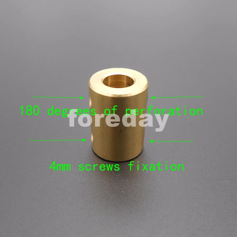 

5PCS 5-7 5mm To 7mm 180 Degree brass Shaft Motor rigid Coupling Coupler length 22mm dia.16mm 5MM TO 7MM +2 spanners *FD415X5+2