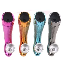 Новейшие курительные трубки из металла на высоком каблуке кальян Изысканный красочный высококачественный уникальный дизайн легко чистить