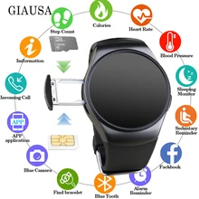 2019 New KW18+ Clock Smart Watch Android Health Tracker MTK2502c Bluetooth Notification Support SIM TF Card for Samsung Xiaomi