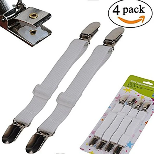 4pcs set sheet band straps suspenders adjustable bed sheet corner bed sheet corner clips