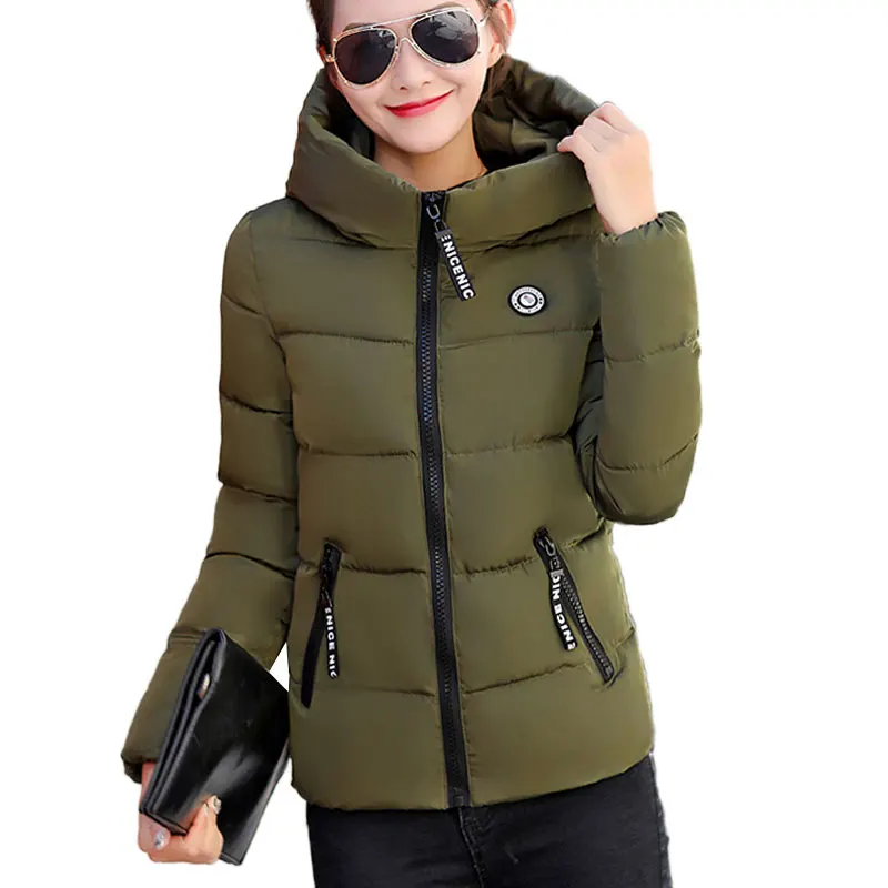 Plus size Padded Warm Feather Cotton Jackets Fashion