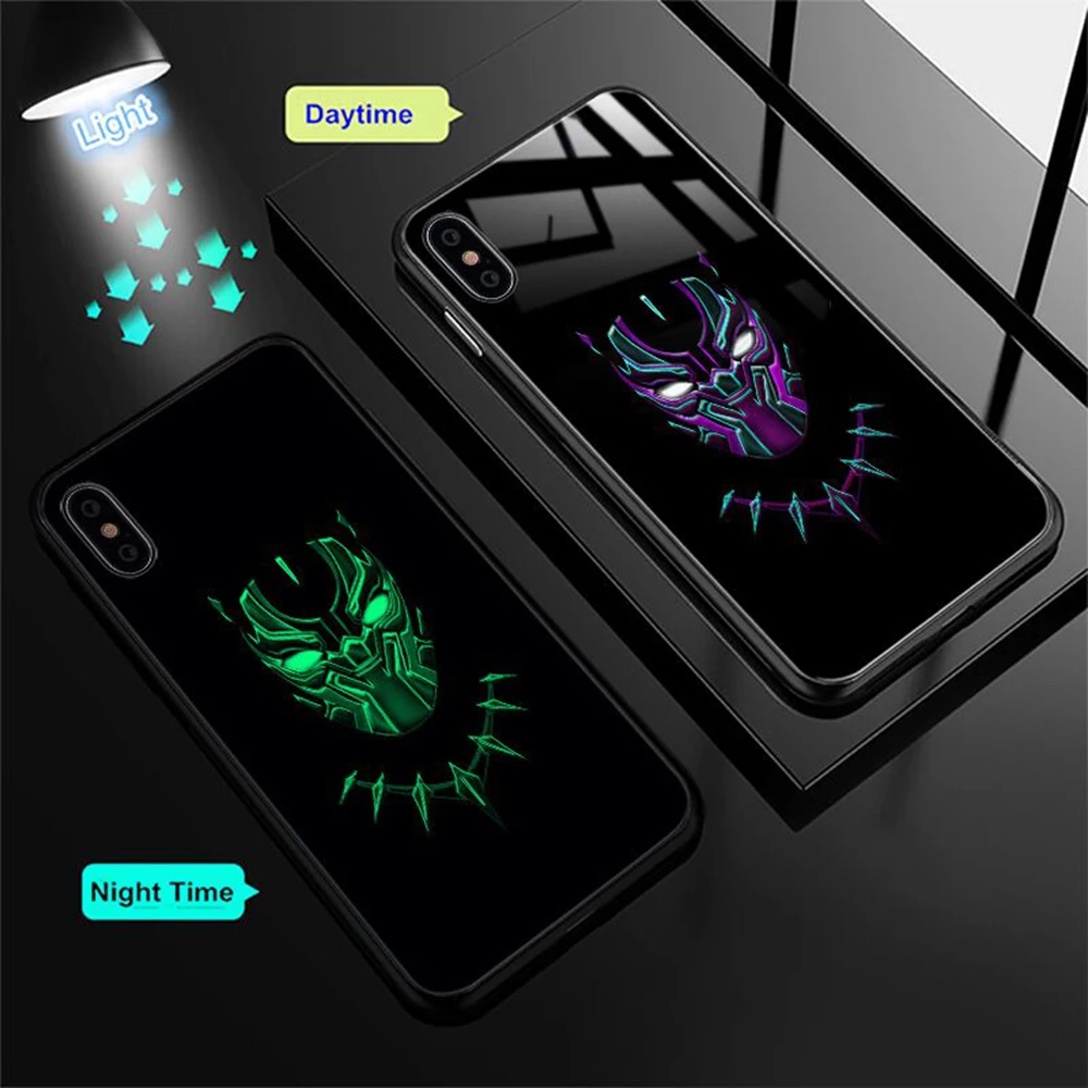 Marvel Venom Glass Case For iPhone 7 8 Plus Case For iPhone X XS MAX XS Luxury Silicone Phone Cases For iPhone 6 S 6S Plus