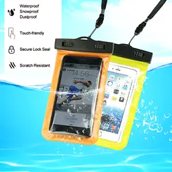 1 шт. 5,5 дюймов мобильного телефона Водонепроницаемый сумка Подводные Сухой Чехол для каноэ Байдарка Рафтинг лагерь Купание дрейфующих