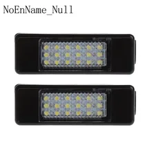 Lâmpada led para placa de licença, 2 peças, 18 leds, para peugeot 207 307 308 citroen berlingo 2004-2009 c3 c4 c5 c6 5d