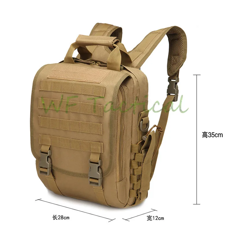 Тактический 14 "ноутбук сумка слинг Водонепроницаемый Молл компьютер рюкзак спорт на открытом воздухе путешествия отдых плеча рюкзак