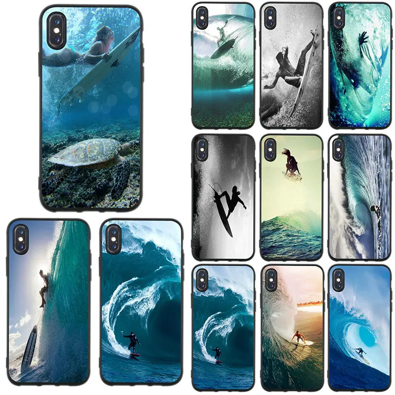 

Surf Tumblr Soft TPU Silicone Matte Moible Phone Cases for iPhone X XR XS Max 7 6 6s 8 Plus 4 4S 5 5S SE Coque Shell Bags