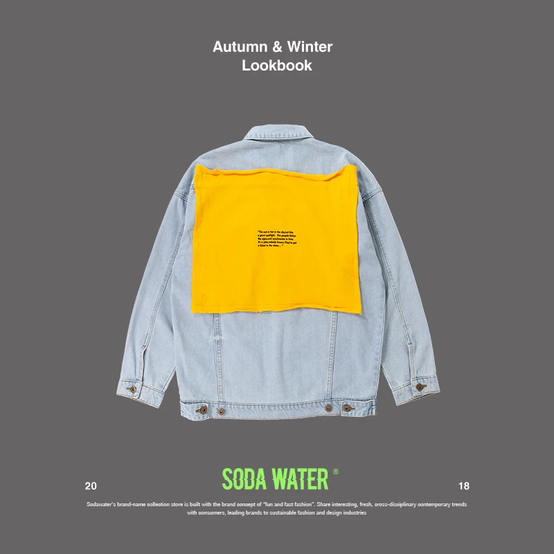 SODA WATER Denim Jackets Men Women Couple Autumn Hip Hop Fashion Casual Denim Jeans Jacket Streetwear Hip hop Jacket 8764W SODA WATER Denim Jackets Men Women Couple Autumn Hip Hop Fashion Casual Denim Jeans Jacket Streetwear Hip hop Jacket 8764W