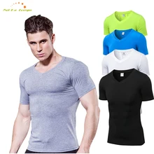 

Men's spring/summer running gym yoga short T-shirt Jogging cloth with quick dry high elastic solid color