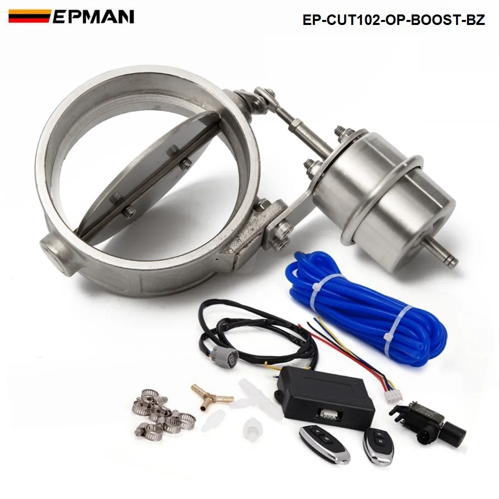 Exhaust Control Valve With Boost Actuator Cutout 102mm Pipe Opend with