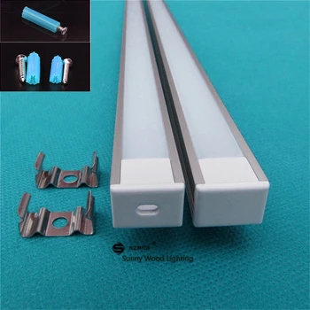 

5-30pcs/lot 40inch 1m led bar light housing , led aluminium profile matte clear cover,alu channel for 5050/5730 strip