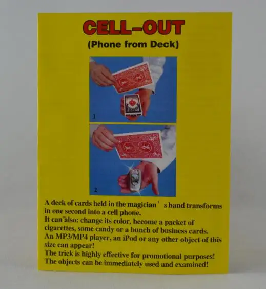 Cell Out (Cell Phone From Card) Appearing Magic Tricks Magicians Close