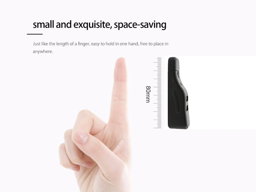 CHYI Mini Portable USB Hub 2.0 4 Ports Splitter 480Mbps Combo For Macbook Printer Card Reader Hard Drive Computer PC Accessories