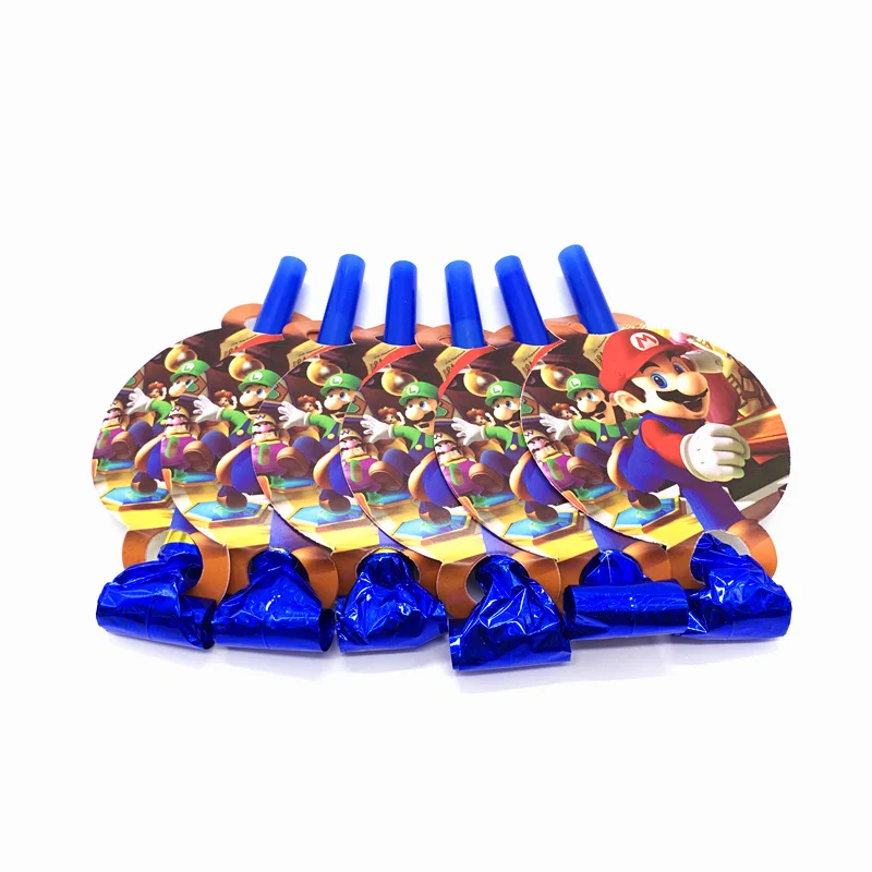  Mario Bros Party Disposable Tableware Disposable Set Paper Plate Napkin Cup Invitation Card Super M - 4.00001E+12