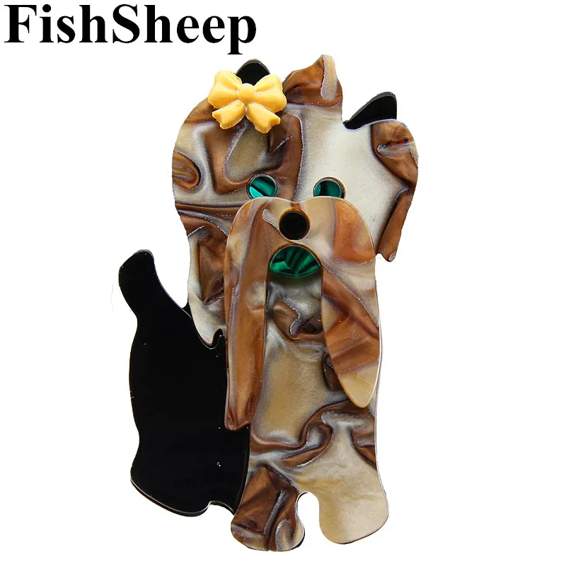 FishSheep новые искусственные булавки акриловая брошь и в виде животных из смолы для