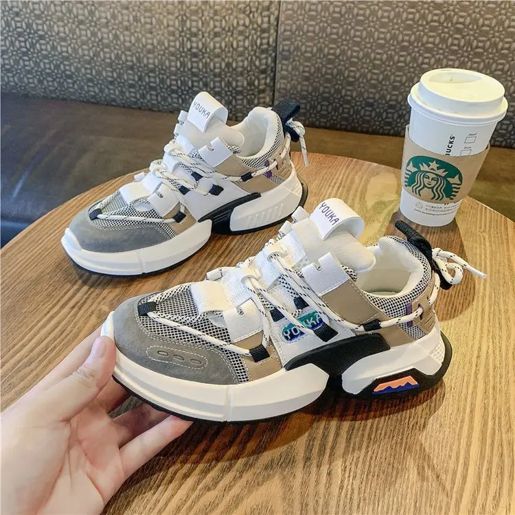 New Chunky Fashion Sneakers Platform Women Thick Sole Ladies Female Chunky Shoes Women Casual Vulcanize Platform Sneakers