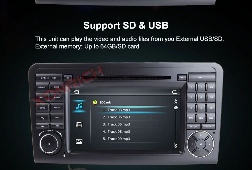 Discount Two Din Car Multimedia player GPS DVD Player For Mercedes/Benz/ML/GL CLASS W164 ML350 ML500 GL320 Radio FM 8