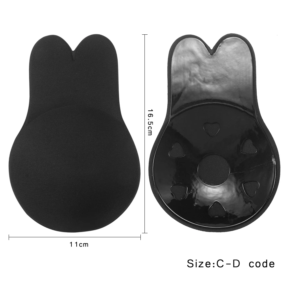 Подушечки для бикини, купальники для женщин, бюстгальтер, самоклеющиеся, поднимаются, лента, подъемная наклейка на грудь, купальник, покрытие для сосков, бикини, аксессуары GYH - Цвет: Black CD