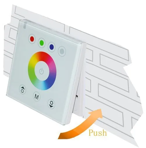 RGB светодиодный сенсорный переключатель панель контроллер светодиодный диммер для DC12V-24V светодиодный полосы света