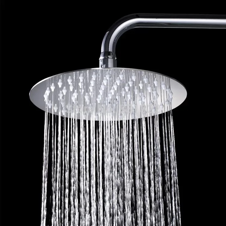 Free shipping 8 inch shower head not have arm Ultra thin stainless