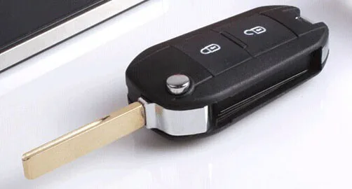 2 Button Modified Remote Key Shell Case for Peugeot 307 407 408 Citroen with Groove Blade (4)